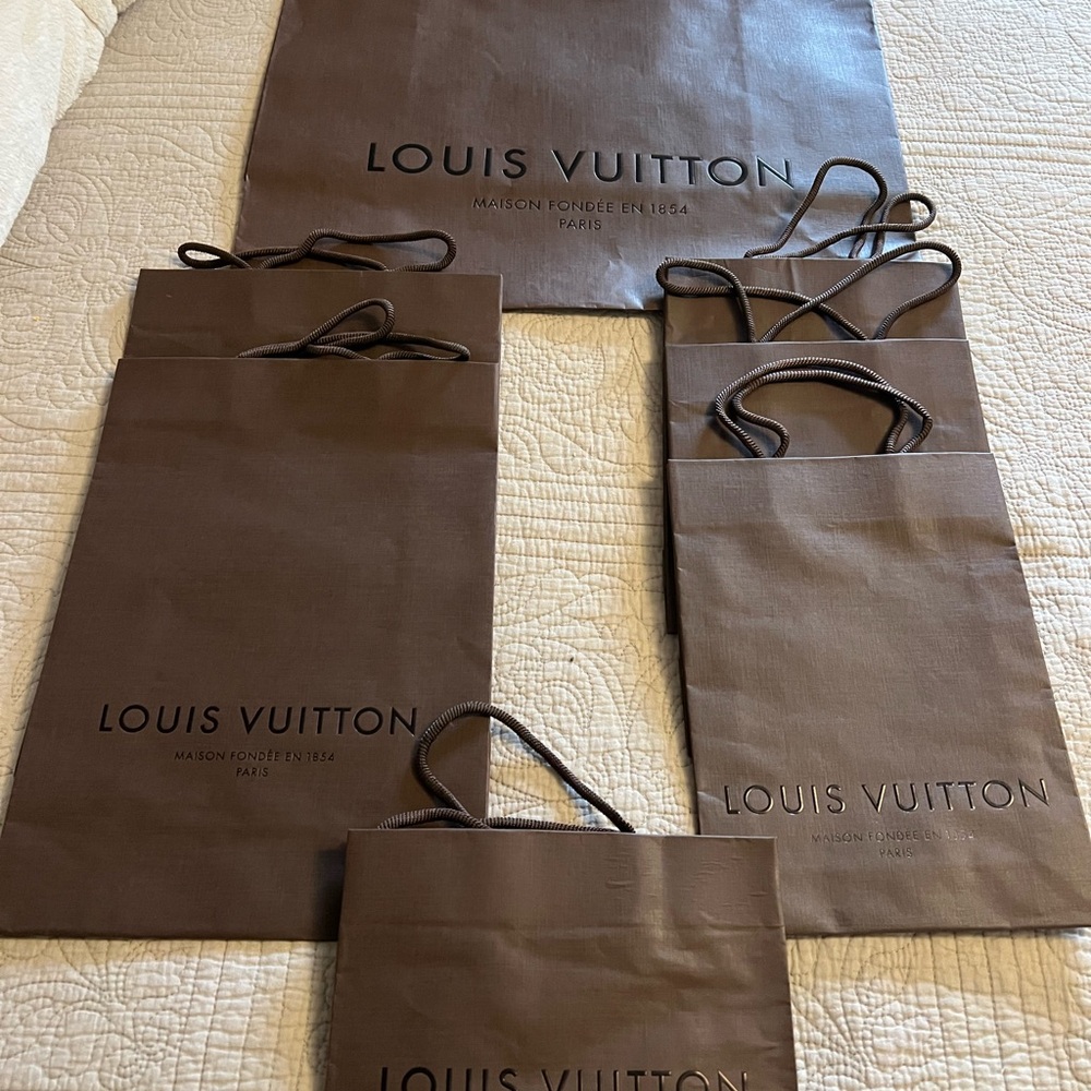 Louis Vuitton Dark Brown Shopping Bags